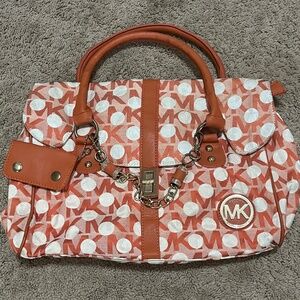 Orange Michael Kors Tote